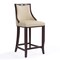 Manhattan Comfort Emperor Bar Stool in Cream and Walnut, PK3 3-BS008-CR - alternate 2